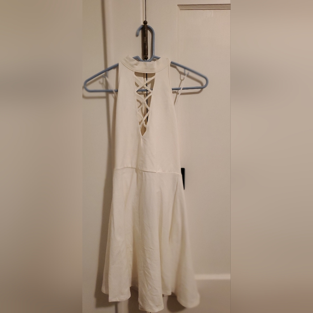 Express Criss Cross Choker Dress